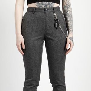 Disturbia Goth Frank Trousers Size 36"